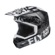 FLY RACING DĚTSKÁ PŘILBA KINETIC SCAN (ČERNÁ, BÍLÁ)