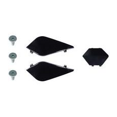 LS2 MX701 PEAK SCREWS+COVERS GLOSS BLACK