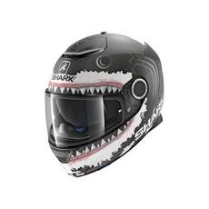 SHARK INTEGRÁLNÍ PŘILBA SPARTAN LORENZO WHITE SHARK BÍLÁ/ČERNÁ/MATNÁ/ŠEDÁ
