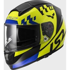 LS2 INTEGRÁLNÍ MOTO PŘILBA FF397 VECTOR PODIUM HI-VIS YELLOW BLACK FOG FIGHTER PINLOCK