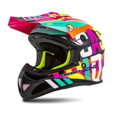 CASSIDA DĚTSKÁ MOTOCROSSOVÁ PŘILBA CROSS CUP SONIC MULTICOLOR