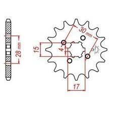 ŘETĚZOVÉ KOLEČKO PRO SEKUNDÁRNÍ ŘETĚZY TYPU 420, JT - ANGLIE (14 ZUBŮ)