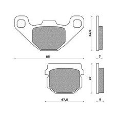 BRZDOVÉ DESTIČKY (SMĚS OFF ROAD DIRT ORGANIC) NEWFREN (2 KS V BALENÍ)