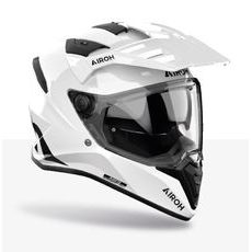 AIROH ENDURO MOTO PŘILBA BANDIT COLOR, BÍLÁ LESKLÁ