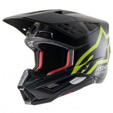 ALPINESTARS PŘILBA S-M5 COMPASS HELMET ECE(MATNÁ ČERNÁ/ŽLUTÁ FLUO)