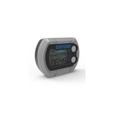 HODINY A TEPLOMĚR NA MOTOCYKL VODĚODOLNÉ, OXFORD (STŘÍBRNÁ)