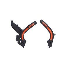 PROTEKTORY RÁMU KTM, RTECH (SADA, ČERNO-ORANŽOVÉ)