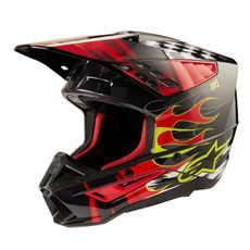 PŘILBA ALPINESTARS S-M5 RASH (TMAVĚ ŠEDÁ/ČERVENÁ FLUO) 2024
