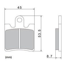 BRZDOVÉ DESTIČKY, NISSIN (SEMI-METALICKÁ SMĚS) 2 KS V BALENÍ