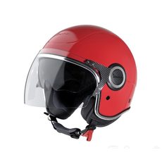 PŘILBA OTEVŘENÁ VESPA VJ ROSSO PASSIONE