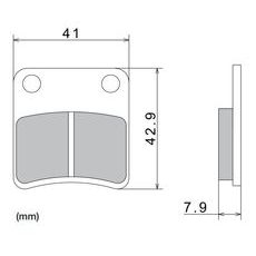 BRZDOVÉ DESTIČKY, NISSIN (SEMI-METALICKÁ SMĚS) 2 KS V BALENÍ