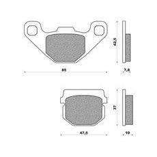 BRZDOVÉ DESTIČKY (SMĚS ROAD TOURING ORGANIC) NEWFREN (2 KS V BALENÍ)