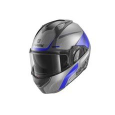 SHARK PŘEKLOPNÁ PŘILBA EVO GT ENCKE MATNÁ/MODRÁ/ŠEDÁ