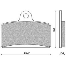 BRZDOVÉ DESTIČKY (SMĚS ROAD TOURING SINTERED) NEWFREN (2 KS V BALENÍ)