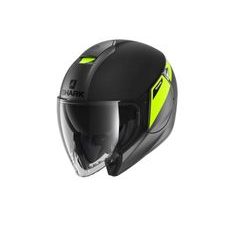 PŘILBA OTEVŘENÁ SHARK CITYCRUISER KARONN COLOUR ANTHRACITE/BLACK/YELLOW
