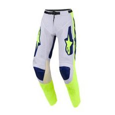 KALHOTY RACER AIR RIWAY, ALPINESTARS (SVĚTLE ŠEDÁ/ŽLUTÁ FLUO/MODRÁ) 2026