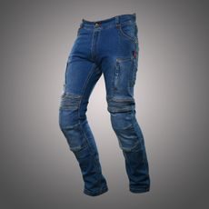 4SR PÁNSKÉ KEVLAROVÉ MOTO JEANSY CLUB SPORT BLUE