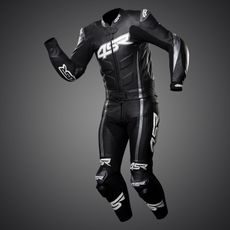 4SR DVOUDÍLNÁ KOŽENÁ MOTO KOMBINÉZA RR EVO III GREY STORM