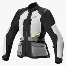 BUNDA STELLA ANDES AIR DRYSTAR, ALPINESTARS, DÁMSKÁ (SVĚTLE ŠEDÁ/TMAVĚ ŠEDÁ/ČERNÁ/ŽLUTÁ FLUO) 2024