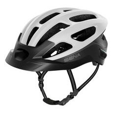 CYKLO PŘILBA S HEADSETEM R1 EVO, SENA (MATNÁ BÍLÁ)