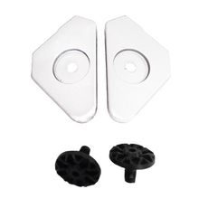 LS2 MX702 PLATE RATCHET SOLID WHITE+SCREWS
