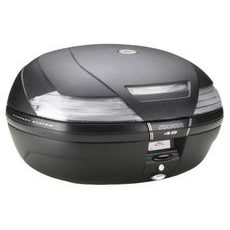 MONOKEY TOPCASE - 47L, KAPPA (ČERNÝ S ČIRÝMI ODRAZKAMI)