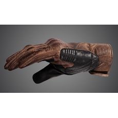 4SR PÁNSKÉ KOŽENÉ MOTO RUKAVICE MONSTER  EVO BROWN