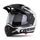 CASSIDA Enduro moto přilba Tour 2.0 Dual bílá černá černý matný kšilt