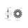 řetězové kolečko pro sekundární řetězy typu 520, SUNSTAR (15 zubů)