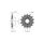 řetězové kolečko pro sekundární řetězy typu 520, SUNSTAR (15 zubů)