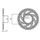 ocelová rozeta pro sekundární řetězy typu 428, SUNSTAR (45 zubů)