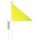 reflexní vlajka, OXFORD (žlutá fluo, délka kordu 1,5 m)