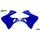 Spojlery Yamaha YZ125 + YZ250 / 96-01 - (barva modrá)