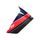 aerodynamický spoiler pro přilby SUPERTECH R-10 TEAM racing profil, ALPINESTARS (černá/červená/modrá/bílá)