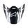 kšilt pro přilby SUPERTECH S-M10 AMPRESS, ALPINESTARS (černý matný/bílý, verze ECE 22.06)