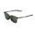 sluneční brýle LEGERE SQUARE Matte Black, 100% (zelené sklo)