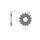 řetězové kolečko pro sekundární řetězy typu 525, SUNSTAR (15 zubů)