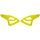 čelní kryty vrchní ventilace pro přilby Cross Pro 2, CASSIDA (žlutá fluo)