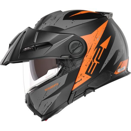 SCHUBERTH VÝKLOPNÁ ENDURO MOTO PŘILBA E2 EXPLORER ORANGE
