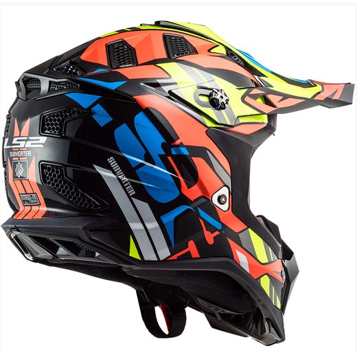 LS2 MOTOKROSOVÁ HELMA MX700 SUBVERTER RASCAL GL. BLACK FL.ORANGE