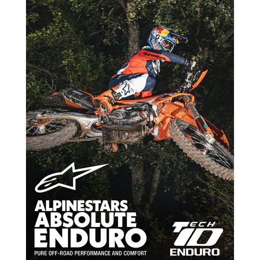 BOTY TECH 10 ENDURO, ALPINESTARS (ORANŽOVÁ FLUO/ČERNÁ/BÍLÁ) 2025