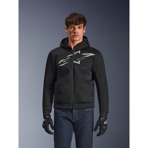 BUNDA CHROME SUPERAIRFLOW, ALPINESTARS (ČERNÁ/TMAVĚ ŠEDÁ/BÍLÁ) 2026