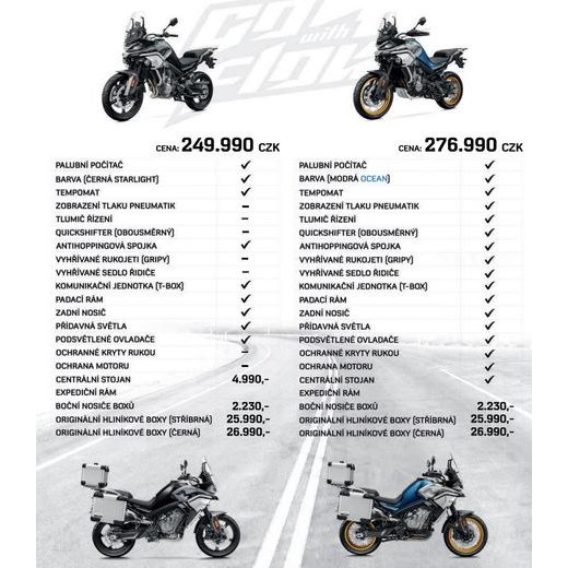 CFMOTO 800MT SPORT - PŮJČOVNA OLOMOUC