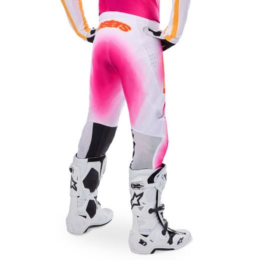 KALHOTY SUPERTECH LIMITOVANÁ EDICE MIG, ALPINESTARS (RŮŽOVÁ FLUO/BÍLÁ/ORANŽOVÁ) 2025