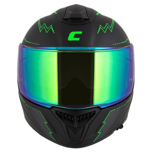 PŘILBA CASSIDA GT 2.1 FLASH (ČERNÁ MATNÁ/ZELENÁ FLUO/TMAVĚ ŠEDÁ) PLEXI S PŘÍPRAVOU PRO PINLOCK