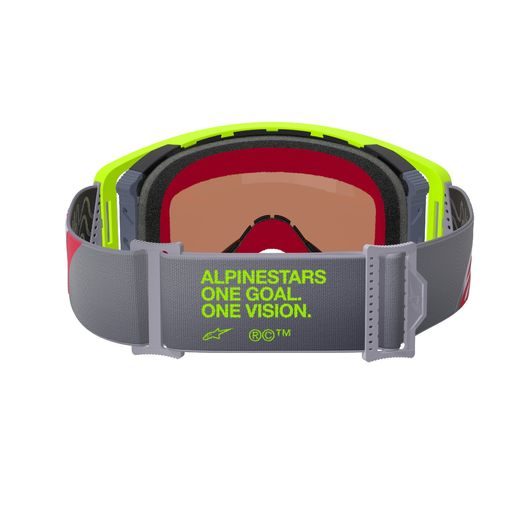 BRÝLE SUPERTECH CORP, ALPINESTARS (ŽLUTÁ FLUO/ČERVENÁ, ZRCADLOVÉ STŘÍBRNÉ PLEXI) 2025