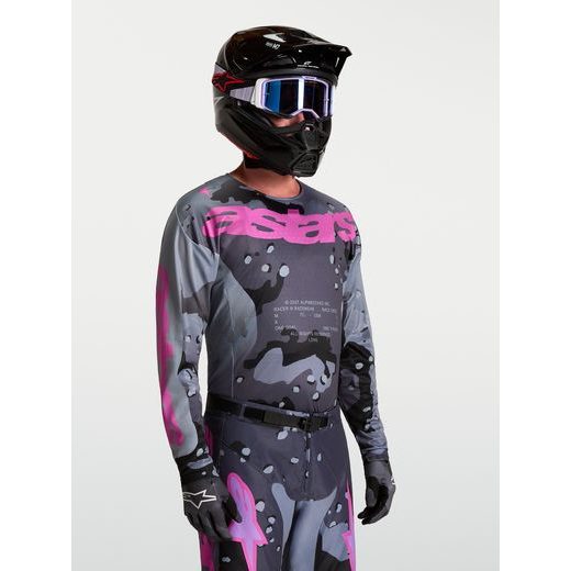 DRES RACER LONE, ALPINESTARS (ŠEDÁ CAMO/FIALOVÁ) 2027