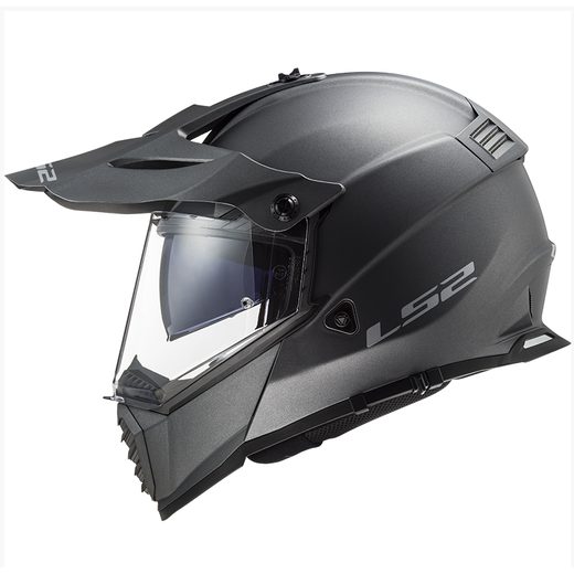 LS2 ENDURO MOTO PŘILBA MX436 PIONEER EVO TITANOVÁ MATNÁ