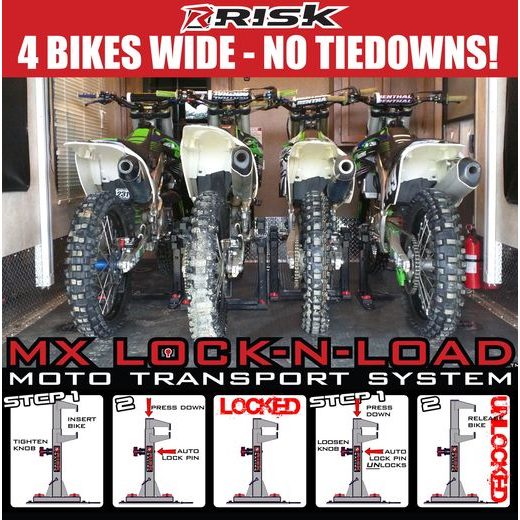 TRANSPORTNÍ SYSTÉM PRO MX MOTOCYKLY LOCK-N-LOAD, RISK RACING