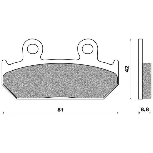 BRZDOVÉ DESTIČKY (SMĚS ROAD TOURING SINTERED) NEWFREN (2 KS V BALENÍ)